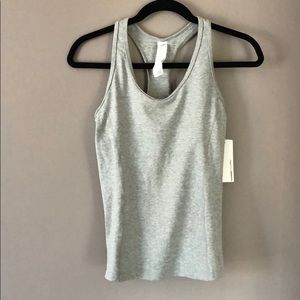 Gray tank workout top